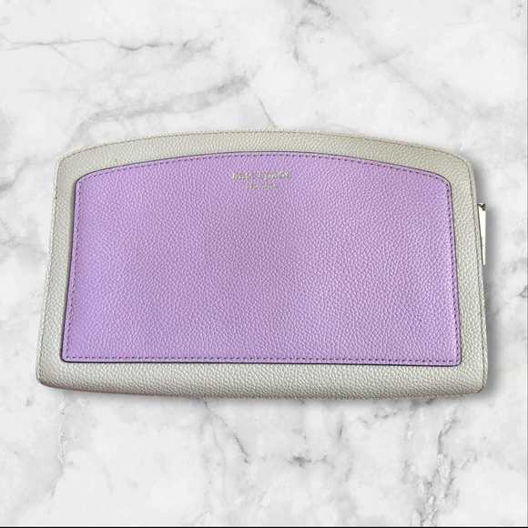Kate Spade Handbags - Kate Spade Margaux medium convertible crossbody bag in a purple and cream color